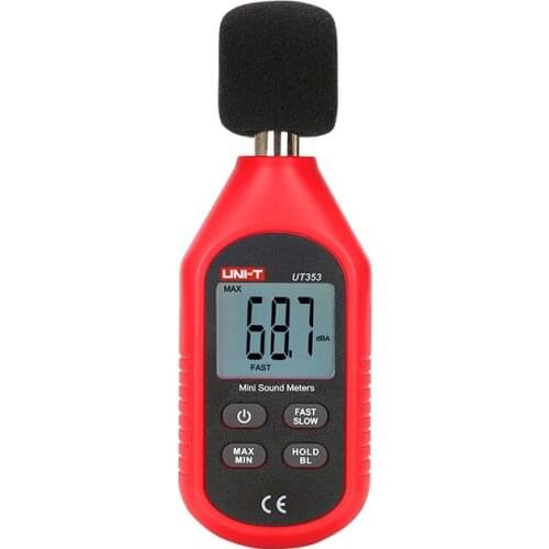 UNI-T UT353 Noise Measuring Instrument db Meter 30~130dB Mini Sound Lever Meter Decibel Monitor Metro Diagnostic-tools