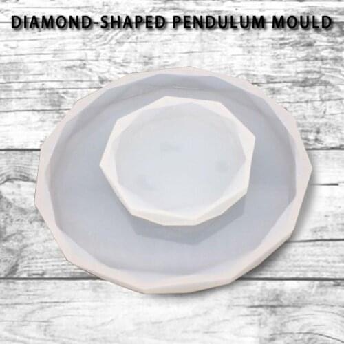 DIY Food Grade Silicone Epoxy Mould Rhombus Geometric Shape Table Mold Car Ornaments Handmade Ornaments Pendant Making Tools