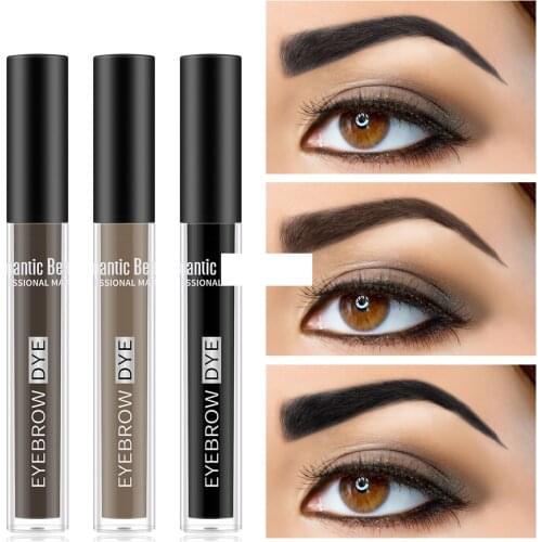 6 Colors Eyebrow Cream Gel Makeup Eyebrow Tattoo Pen Tint Long Lasting Waterproof Henna Eye Brow Tattoo Long-Lasting Dye Eyebrow
