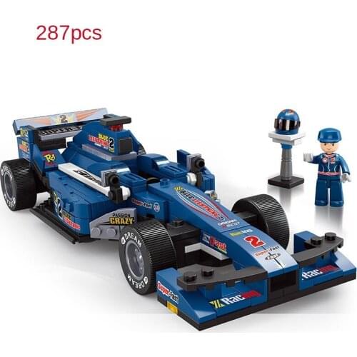Building block assembly toy F1 racing model plug-in car boy educational toy birthday gift educational girl toys bricks Model