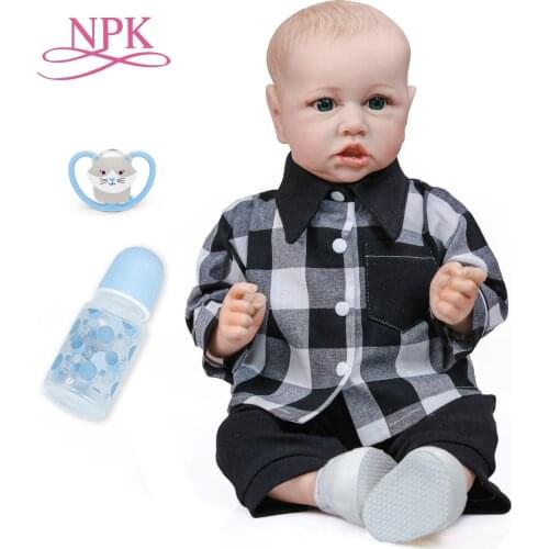 NPK 55CM saskia reborn baby doll popular newborn doll lifelike soft touch cuddly baby collectible art doll