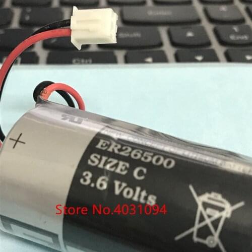 10PCS Brand new original lithium battery ER26500 3.6V9000MAH with plug ER26500M