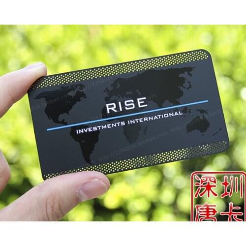 Custom Valisere Metallic black business cards printing Deluxe Metal Business Card Visit Card ,Double-sided NO.3059NO.3066