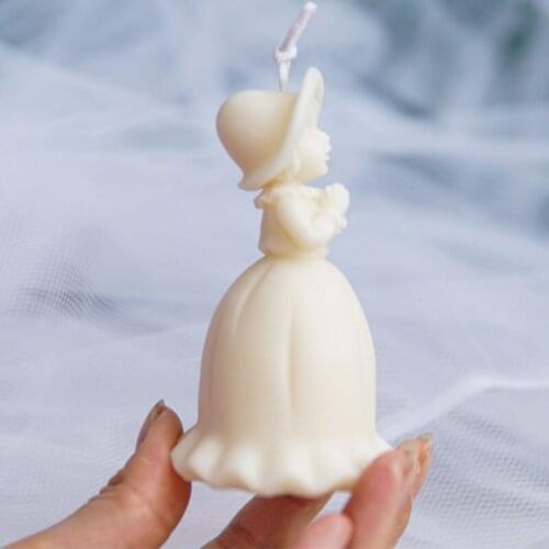 New Candle Silicone Mold Wishing Elf Candle Mould DIY Homemade Candle Mould Portrait Candle Mould Wishing Little Girl Mold