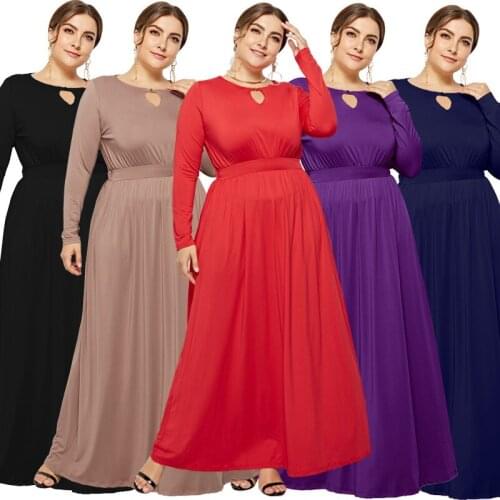 New women clothing elastic dresses knitted european women dresses long sleeve M-3xl size party-dress 0-neck dresses 5375