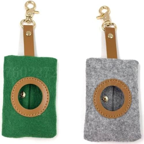 Portable Pet Dog Poop Bag Dispenser Carrier Cleaning Waste Garbage Box Puppy Pick-Up Bags Holder Pouch Outdoor Supplies