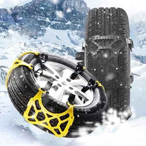 1pc/2pcs TPU Chain Anti Skid BeltCar Snow Chain Universal Auto Tyre Wheel Winter Mud Roadway Safety Anti Slip Emergency Security