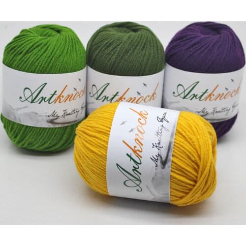 12pcs Fine Milk Cotton Yarn for Knitting Sweater Doll Organic Crochet Yarn DIY Crochet Yarn Cotton