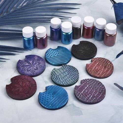 10g/Bottle Chameleon Powder Resin Pigments Magic Discolored Pearlescent Powder Glitter Crystal Epoxy Dye For Resin Mold Making