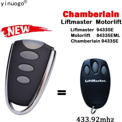 Newest Liftmaster Compatible ML700 ML750 ML85 94334 94335E 94333E 1A6518 Garage Door / Gate Remote Control 433.92mhz