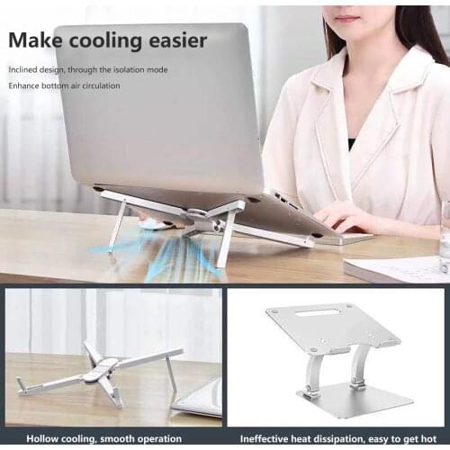 Adjustable Non-slip Laptop Stand Four-in-one Telescopic Tripod Tablet Cooling Lightweight Laptop for MacBook iPhone Accessories