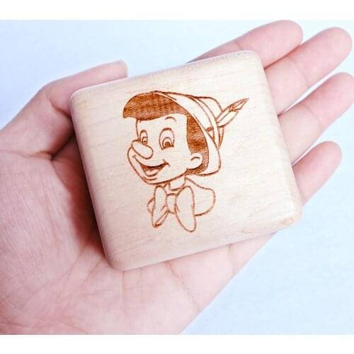 Sinzyo Handmade Wooden When you wish upon a star Music Box Mechanism Musical Box Gift For Christmas/Birthday/Valentines day