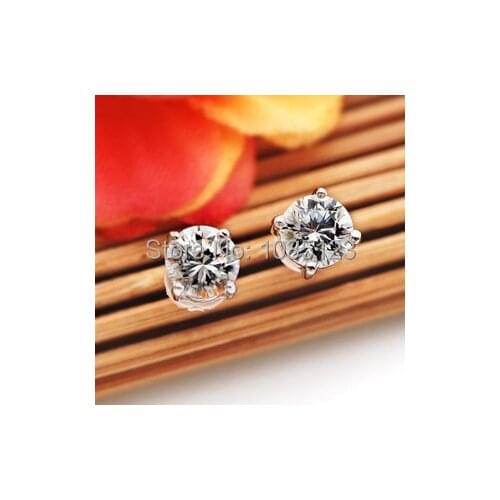 High Quality Pretty Multicolor Crystal No Ear Hole Magnetic Unisex Earring 1Pair