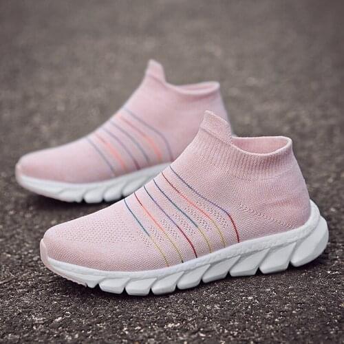 Women Vulcanized Shoes High Quality Women Sneakers Slip On Flats Shoes Women Loafers Plus Size 40 Walking Light Zapatillas Mujer