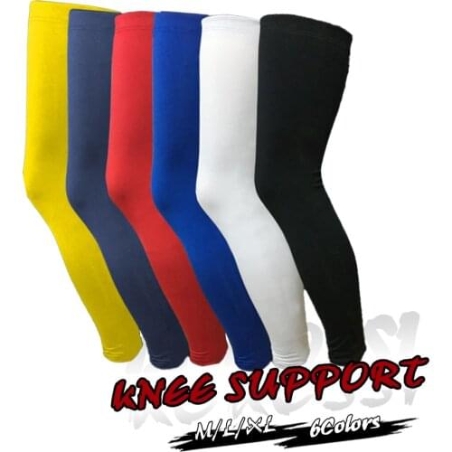 1PCS Super Elastic Spandex Basketball Knee Pad Support Brace Football Leg Calf Thigh Compression Sleeve Sports Safety HX001