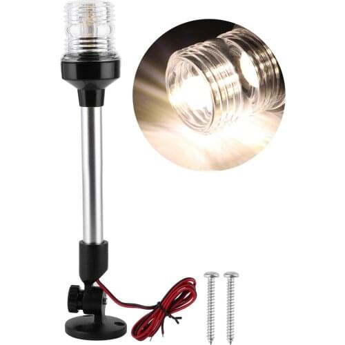 2 Nautical Mile Navigation Anchor Lights All Round 180° White LED 12-24V Boat All-round light Marine Boat Singnal Light