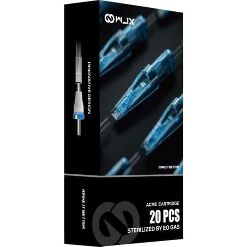 20 pcs WJX Cartridge Needles Sterilized Standard Round Magnum RM Permanent Makeup Needles Tattoo Cartridge Needles Accessories