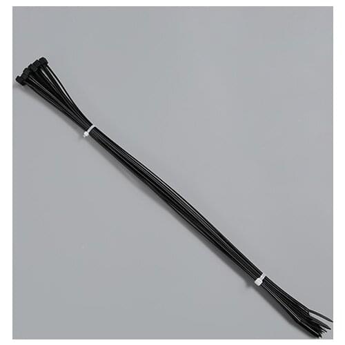 4x120mm Cable Tie Self-locking Plastic Nylon Tie Black Organiser Fasten Cable Wire Cable Zip Ties