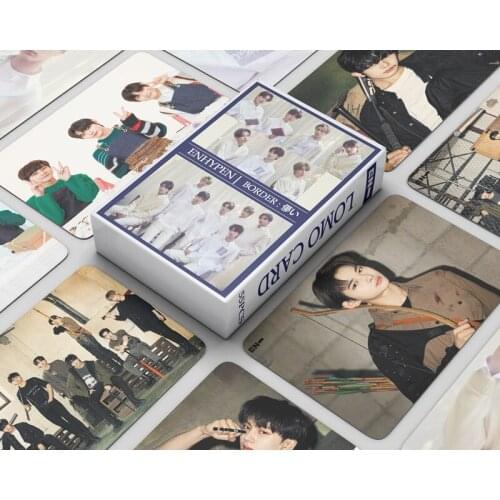 55pcs/set KPOP ENHYPEN LOMO Cards New album BORDER ENHYPEN Photocards for fans collcetion high quality HD photo