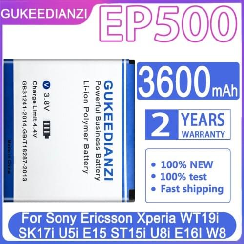 3100mAh New High Capacity Battery EP500 For Sony Ericsson Xperia WT19i SK17i U5i E15 ST15i U8i E16I W8 Mobile Phone Batteries