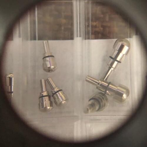 Watch pusher button Watch accessories all steel by the round head type push the head case by the multi-size gold white press