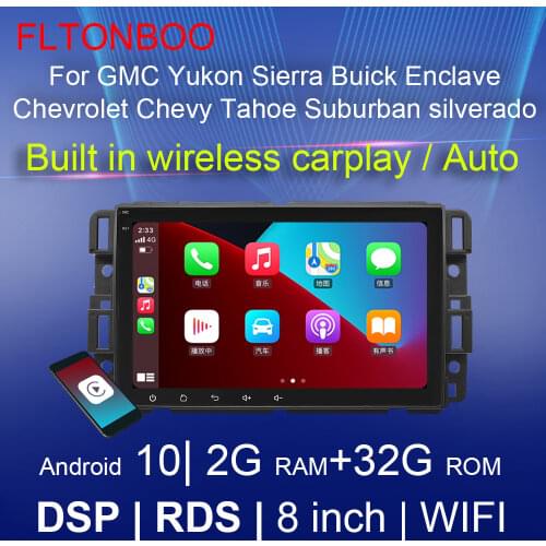 8 inch 2 din Android Car Multimedia player Radio GPS For GMC Yukon Sierra Buick Enclave Chevrolet Chevy Tahoe Suburban silverado