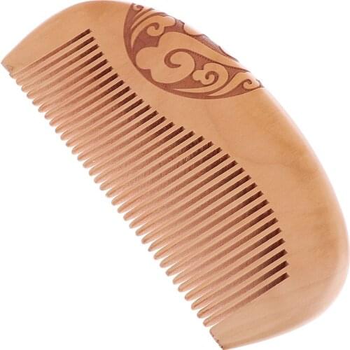 Hair/Beard Wood Comb, Perfect for Balms/Oils - Anti-Static, No Snag Wooden Brush