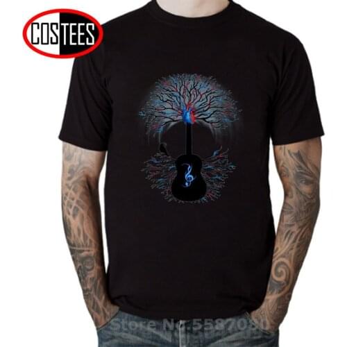 Rhythms of the Heart Guitar Music T shirt Funny Guitar Roots T-shirt Bass Guitar Tshirt Guitarist Player Tatooine Brand Clothing