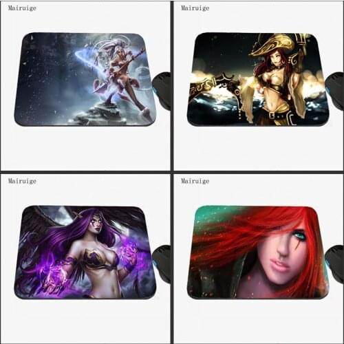 Mairuige Hot Sale League of Legends Sexy Girls Mousepads Computer Gaming Mouse Pad Laptop Gaming Mice Play Mat 18*22cm/ 25*29cm