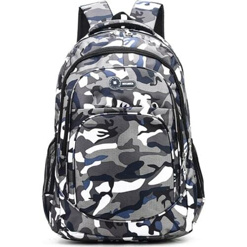 2 Sizes Camouflage Waterproof School Bags for Girls Boys Orthopedic Children Backpack Kids Book Bag Mochila Escolar Schoolbag