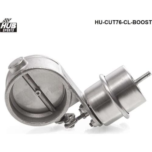 Stainless Steel Exhaust Control Valve Set Boost Actuator CLOSED Style 76mm Pipe Pressure:about 1 BAR HU-CUT76-CL-BOOST