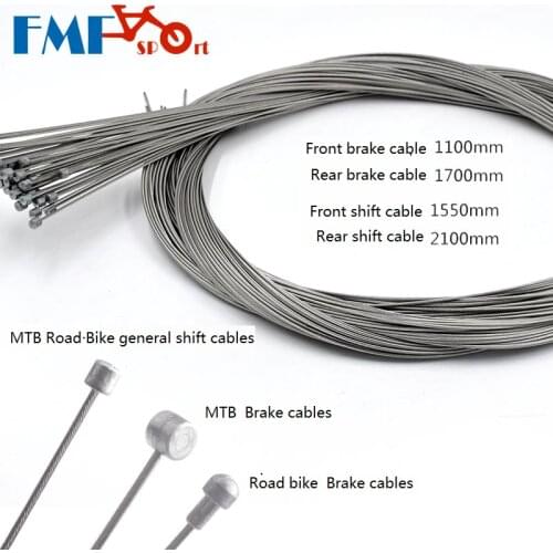 Bike Brake Cable sets Shift Cables Bicycle Brake line shifting line 2m 1.7m inner lines MTB Road Folding Bicycle Cables Parts