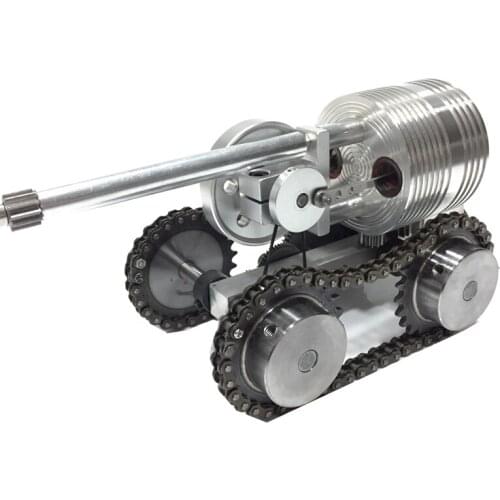 Cool !Stirling Engine Mini Tank External Combustion Micro Generator Car Steam Engine Model Hobby Educational Toy Kits