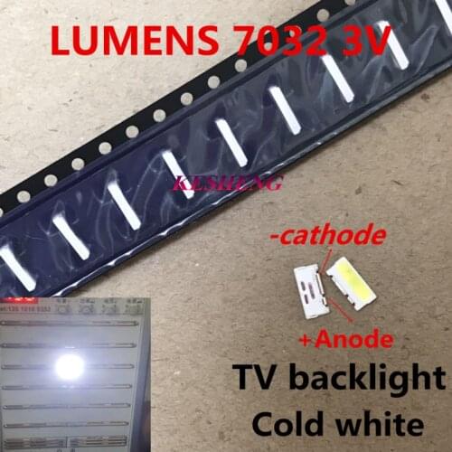 LUMENS LED Backlight Edge LED Series 0.7W 3V 7032 Cool white For SAMSUNG LED LCD Backlight TV Applicatio A150GKCBBUP5A/1000PCS
