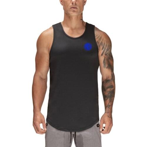 Gym Workout Summer Mesh Tank Top Men Musculation Clothing Bodybuilding Singlets Sports Sleeveless Shirt Fitness Quick Dry Vest