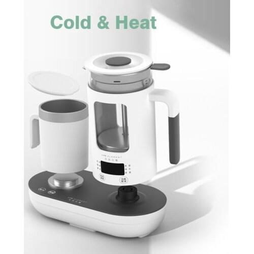 Multifunctional Electric Kettle Health Preserving Pot Glass Boiled Water Teapot Electric Hot Cold Water Bottle with Cooling Cup