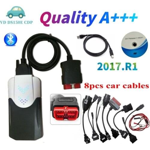 2020 New Vci vd ds150e cdp 2017R1 Free Active VD TCS CDP Pro with Bluetooth Diagnostic tool for delphis Cars/Trucks OBD2 Scanner