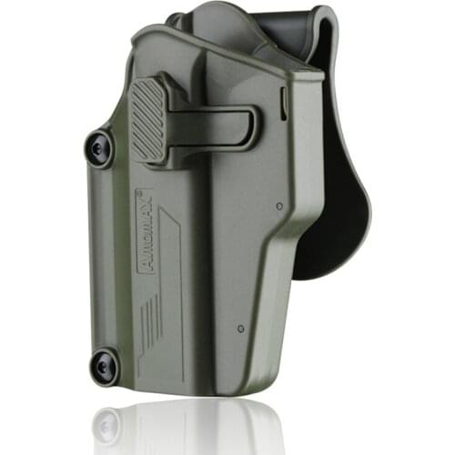 OD Green Left Hand Multi Fit Holster for more than 100 pistols handguns