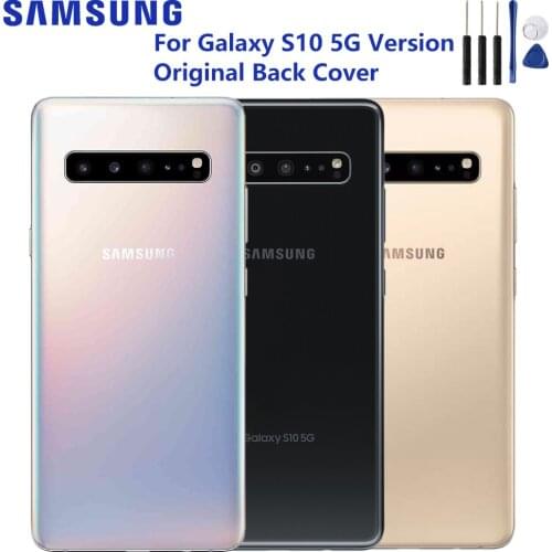 Samsung Original Back Cover Cases Battery Cover Housing For Samsung Galaxy S10 5G version Back Rear Glass Case