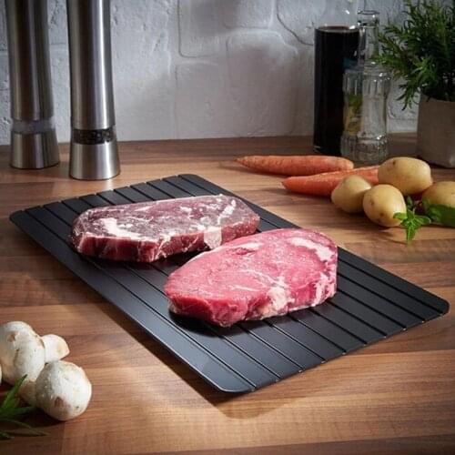 Thaw Master Home Use Fast Defrosting Tray Thaw Food Meat Fruit Quick Defrosting Plate Board Defrost Tray Kitchen Tools