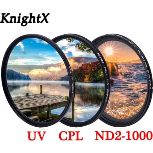 KnightX FLD UV CPL polarizer ND Camera Lens Filter For canon d5300 500d 400d sony nikon accessories photography 52mm 58mm 67mm