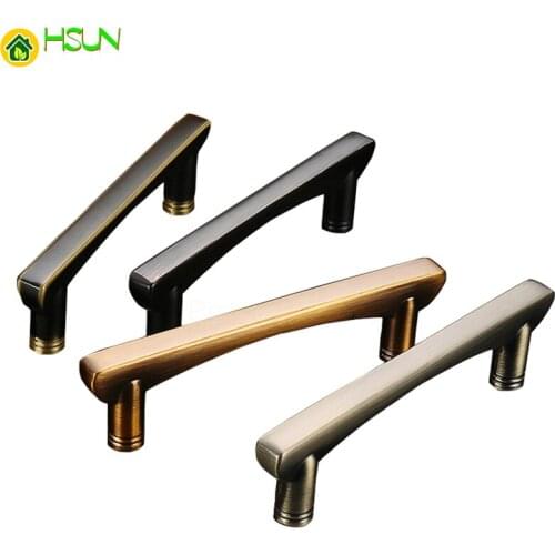 Kitchen Cabinet Handles and Knobs Concise Door Handle Wardrobe Drawer Door Knobs 96mm/128mm