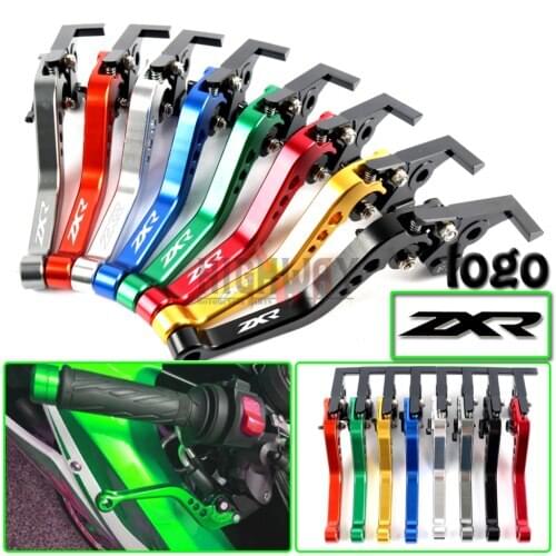 Motorcycle Brake Handle Bar Lever CNC Aluminum Short Adjustable Brake Clutch levers For kawasaki ZXR400 ZXR 400