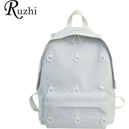 2021 New Unisex Black Laptop Backpack Travel Couple Backpack High Capacity Casual Girls Shoulders Bag Korean Style Schoolbags