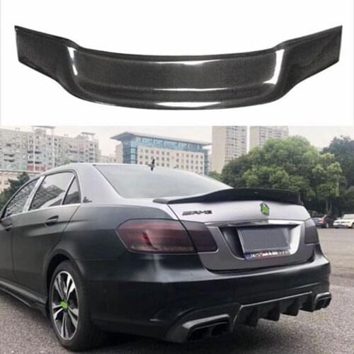 W212 5 styles Carbon Fiber Car Rear Trunk boot lip wing spoiler for Mercedes-Benz W212 E63 AMG 2014-2016