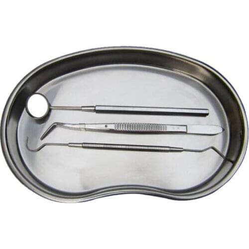 1Set Dental Lab Equipment Dental Instruments Bending Tray/Elbow tweezers/Mouth Mirror/Explorer Probe Hook Pick Dentist Tool