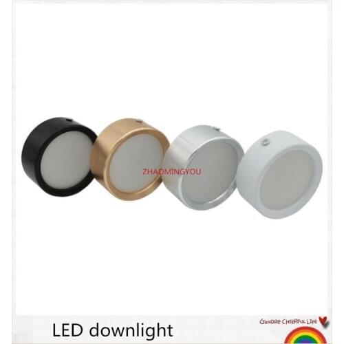 Surface Mounted LED downlight 6W 10W 14W 20W Ultra Thin Driverless cob led spot lights 220V Ceiling Fixtures Lighting