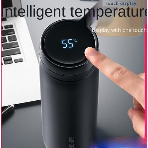 Smart Insulation Cup Large Capacity Women Mens High-End Tea Making Portable 316L Stainless Steel Water Cup