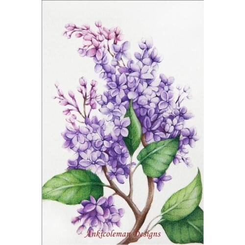 Embroidery Counted Cross Stitch Kits Needlework - Crafts 14 ct DMC color DIY Arts Handmade Decor - Lilac