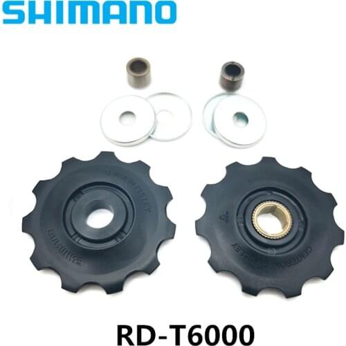 SHIMANO DEORE RD-T6000 Guide & Tension Pulley Set For Mountain Bike Iamok T6000 Rear Derailleur Bicycle Parts